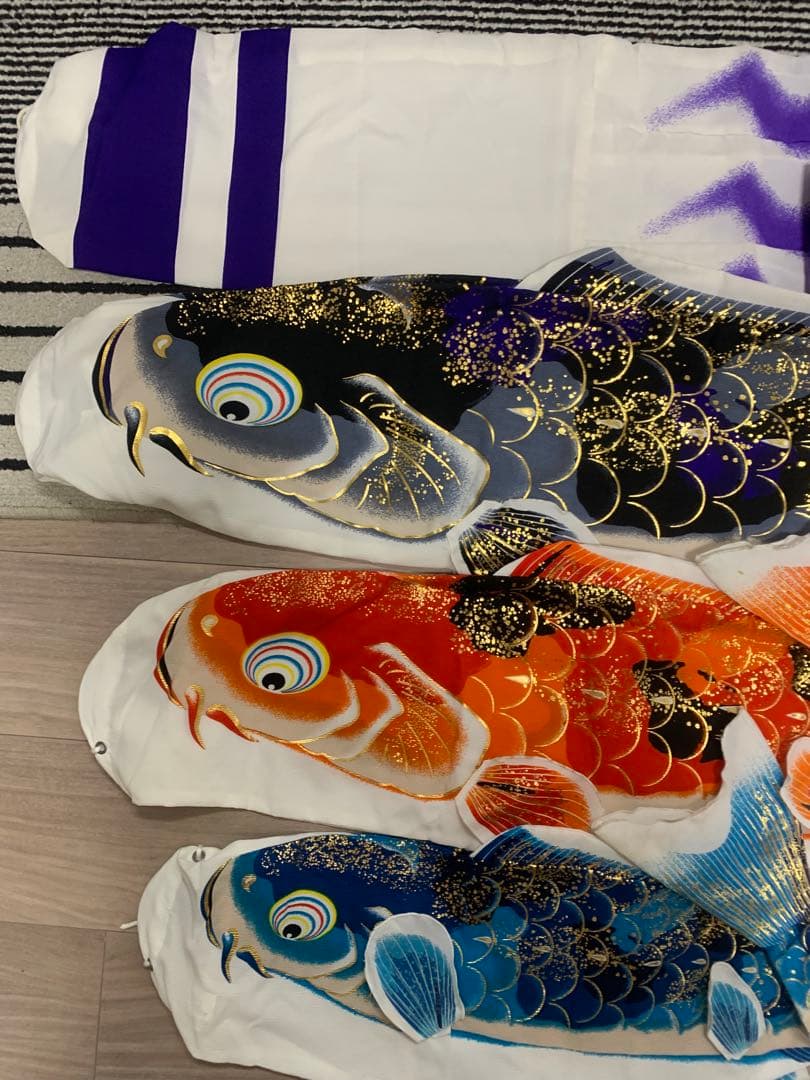 鯉のぼり　使用品　ベランダ1.2Mセット　こいのぼり