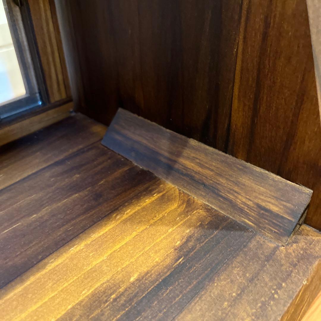 木製 ブレッドケース ショーケース カフェ風 キッチン収納 アンティーク調