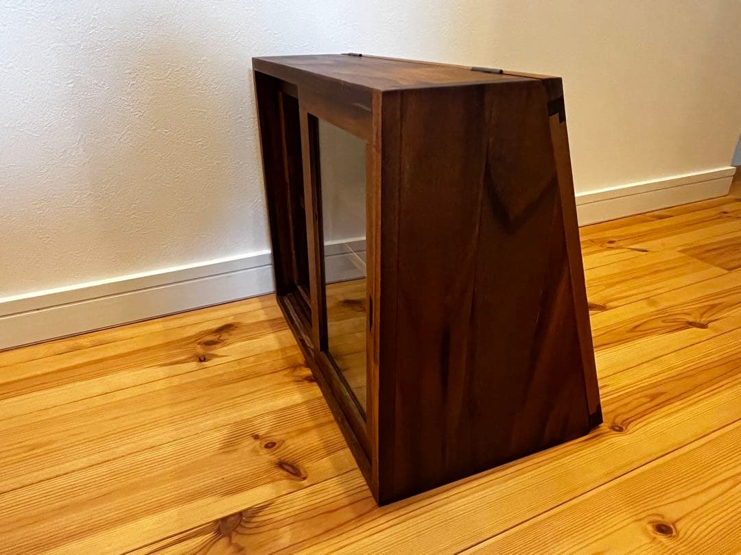 木製 ブレッドケース ショーケース カフェ風 キッチン収納 アンティーク調