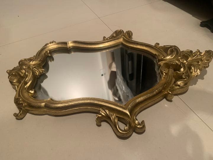 アンティーク　ゴールド　ミラー　鏡