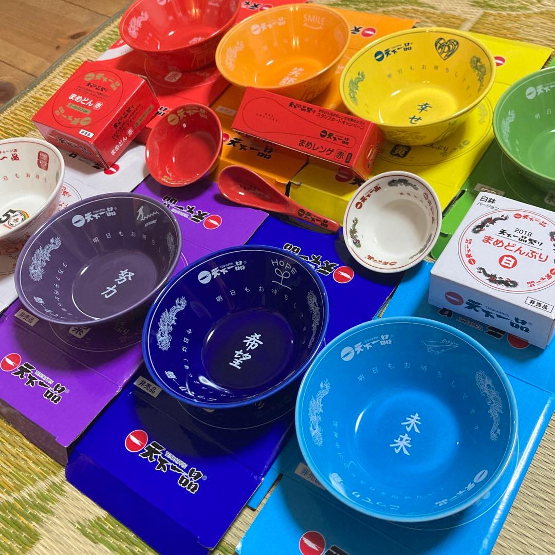 非売品フルコンプリートセット】レインボーミニミニどんぶり 【新品未