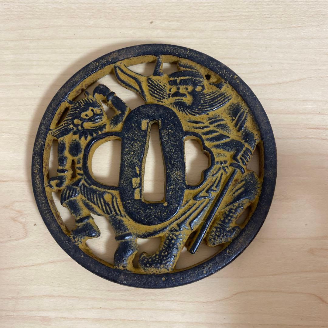 鍔 鐔 鉄地 刀装具 武具 骨董 希少 - メルカリ