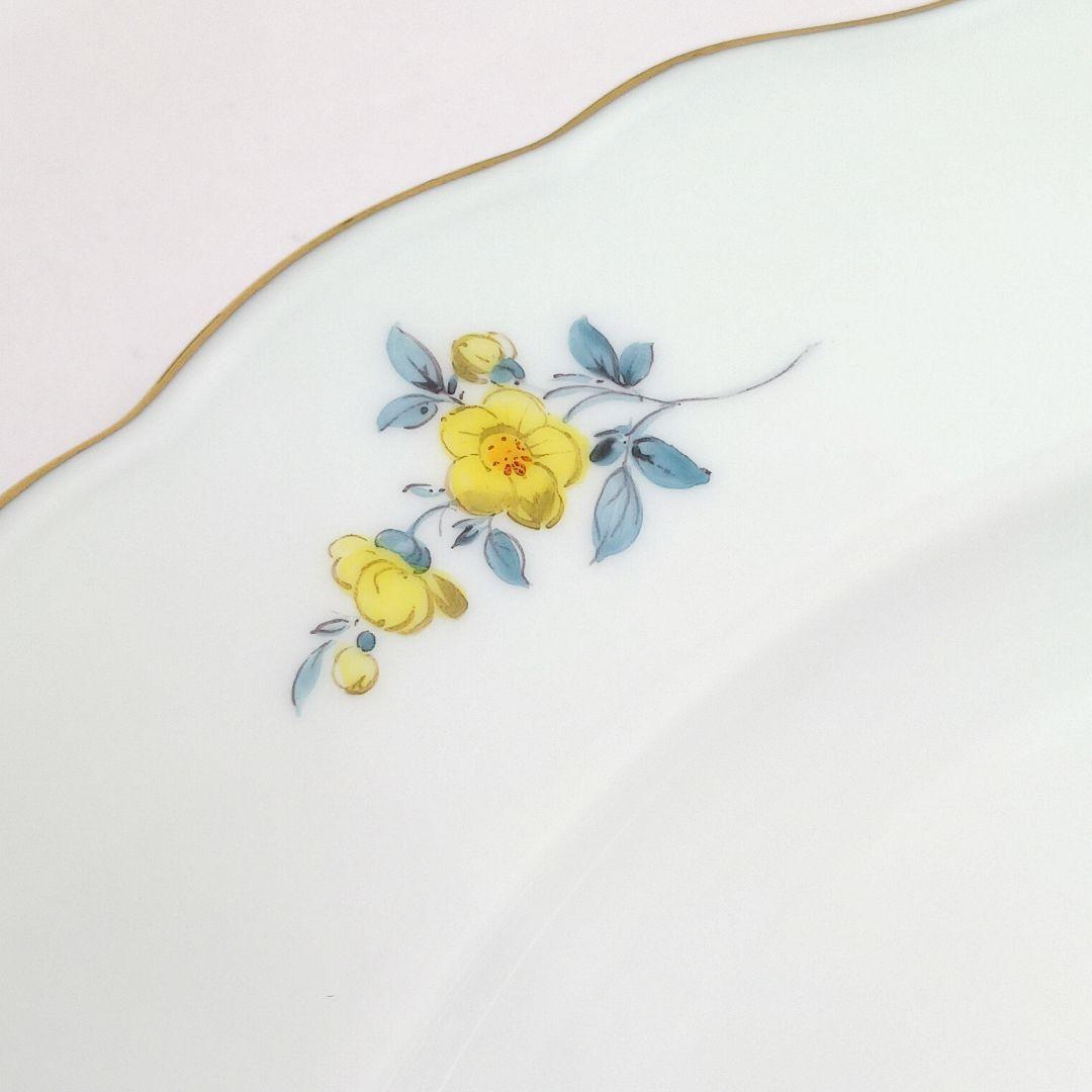 Y3158-6 マイセン フラワー 手付プレート 皿 直径26.5㎝