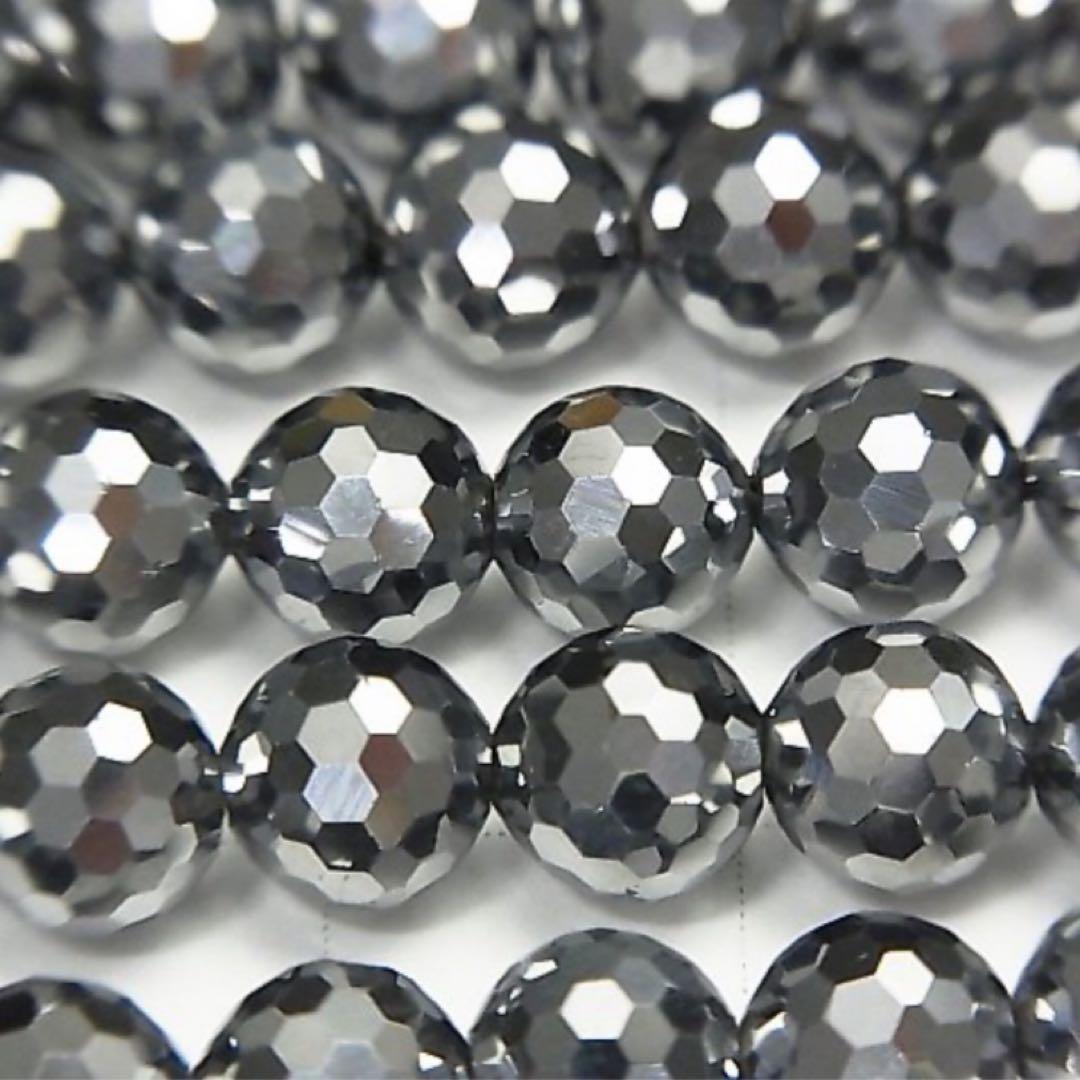 テラヘルツ128面カット10mmネックレス50cm+アジャスター5cm氷溶けます