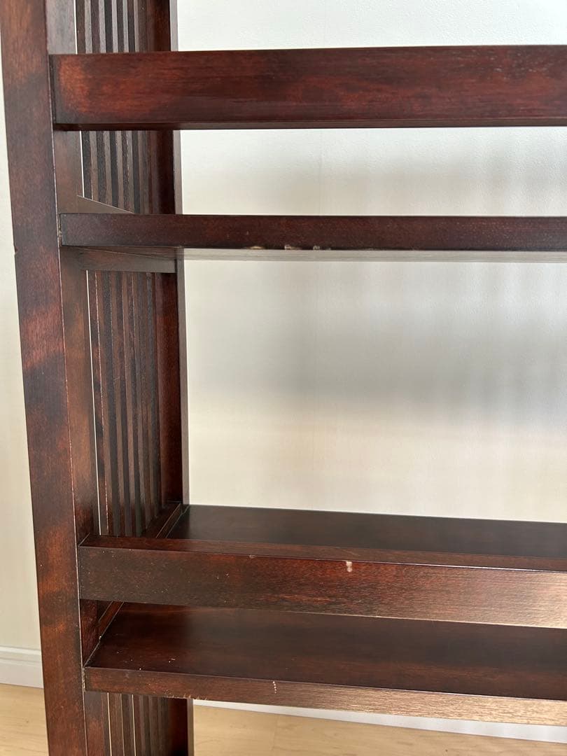 松本民芸家具 オープンシェルフ ダークブラウン