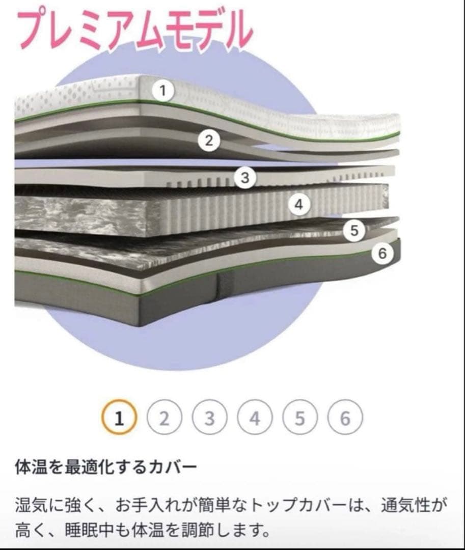 【全国送料無料】✨2点限り✨未使用品！ エマ・マットレス プレミアム✨タグカット