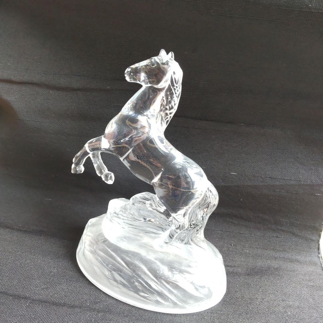 クリスタルガラス 馬の彫刻 約15cm アンティーク - メルカリ