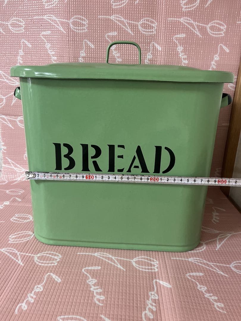 あ*こ様 ホーロー BREAD ブレッド缶 グリーン 協和工業　アンティーク