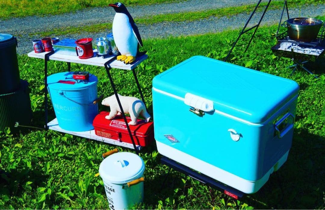 高さ60cm ホワイト ウッド アウトドア アイアンシェルフ ラック