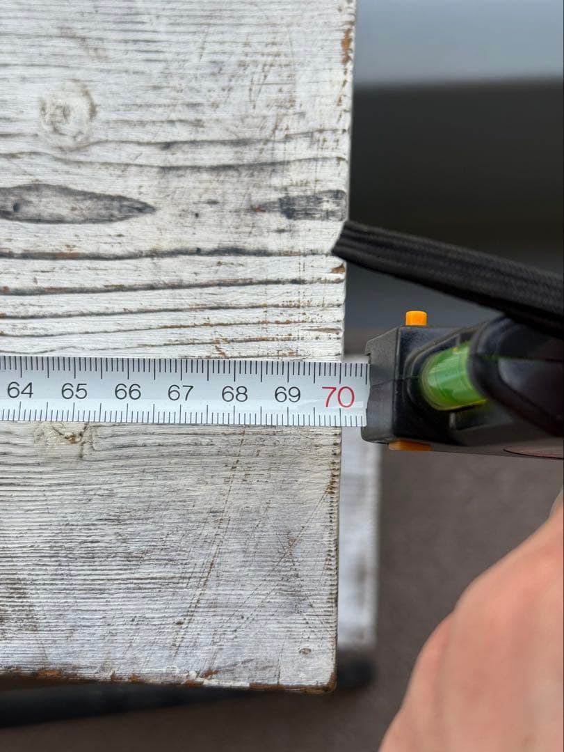 高さ60cm ホワイト ウッド アウトドア アイアンシェルフ ラック