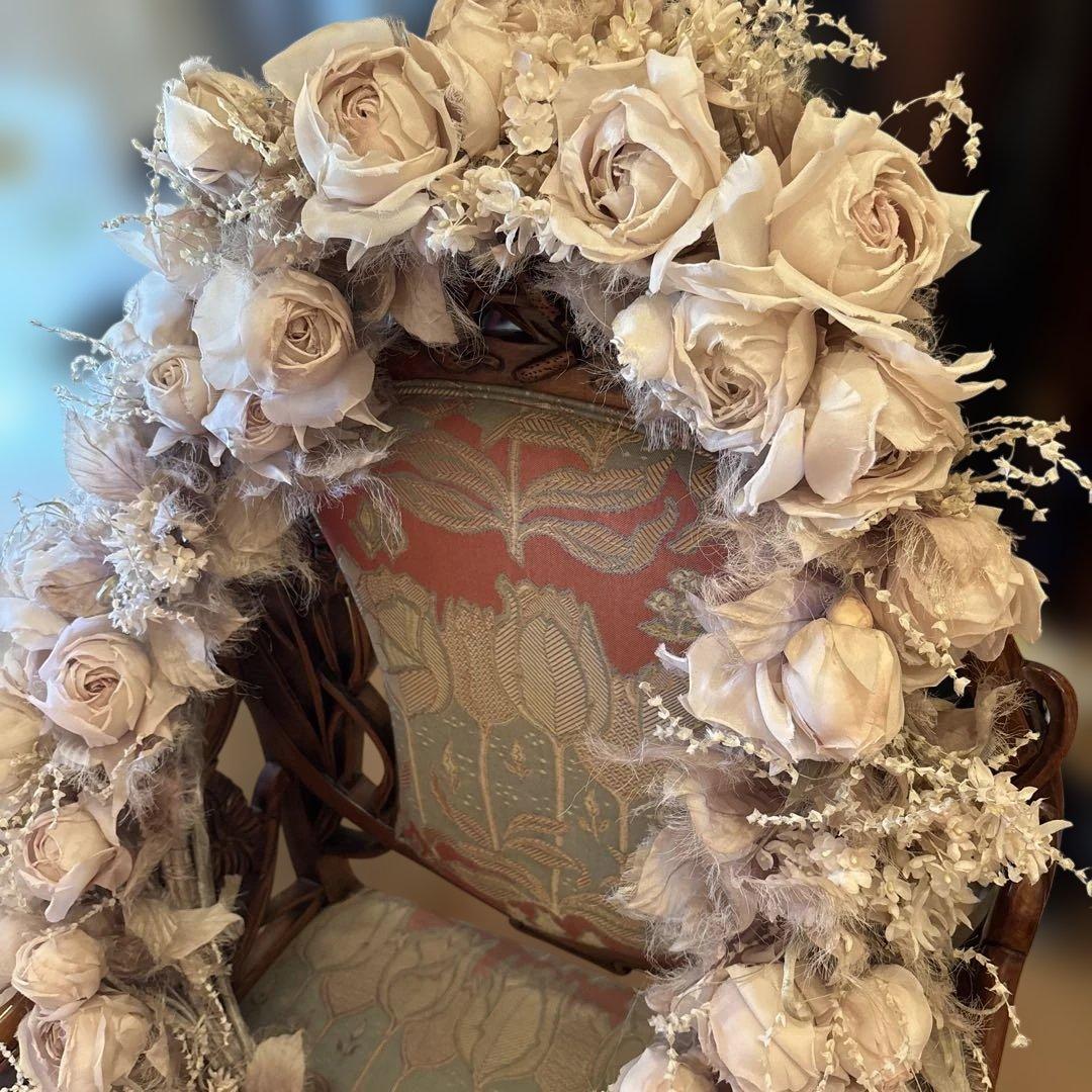 絹アートフラワー アンティーク布花