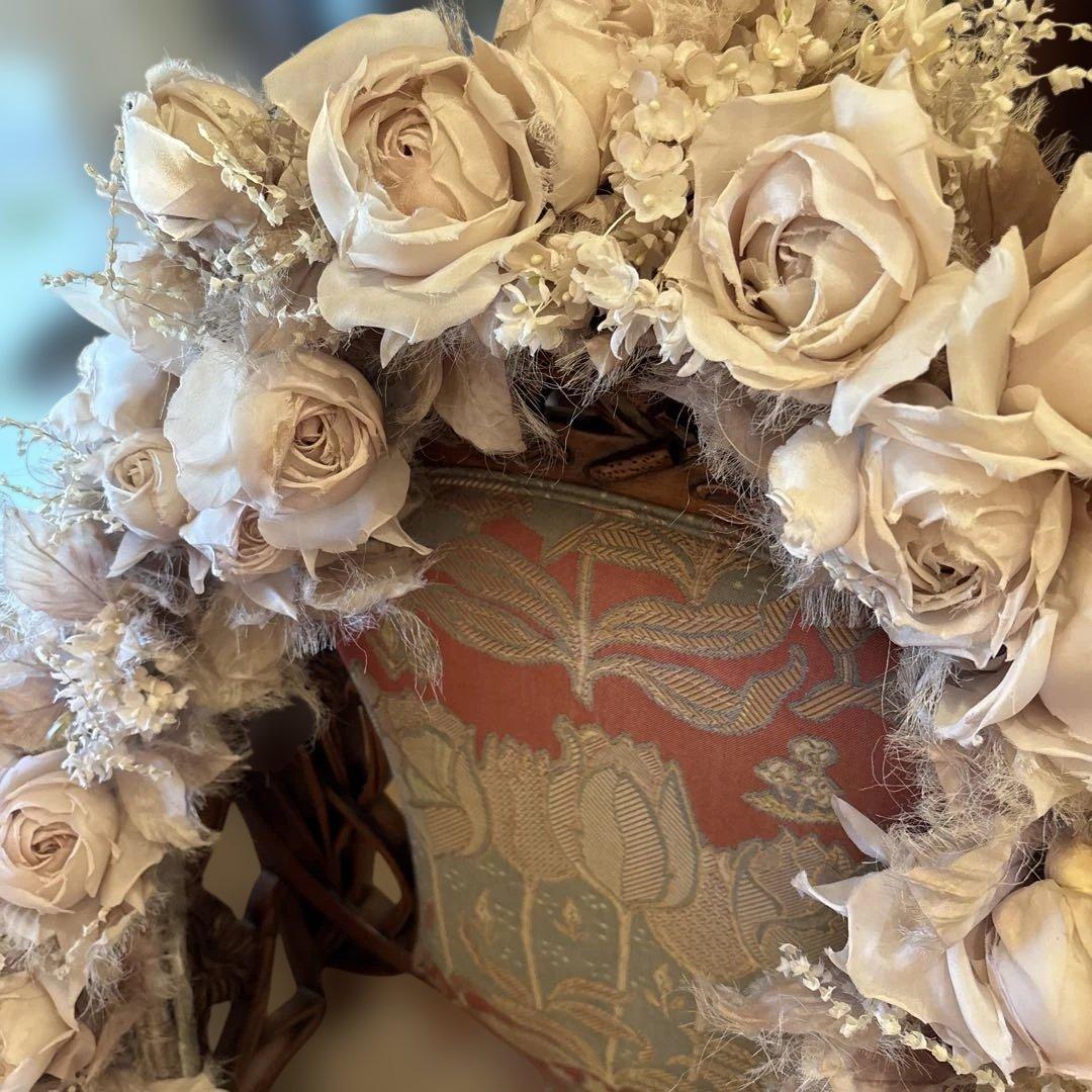 絹アートフラワー アンティーク布花