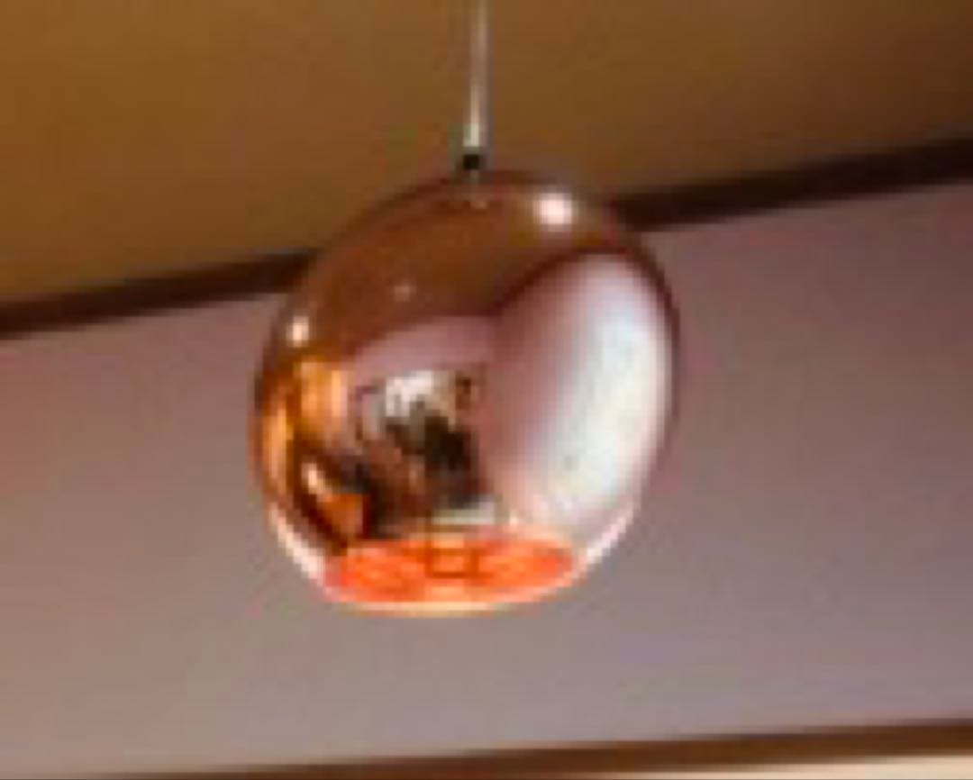 ペンダントライトBカッパーカラー 24×24㎝電球付