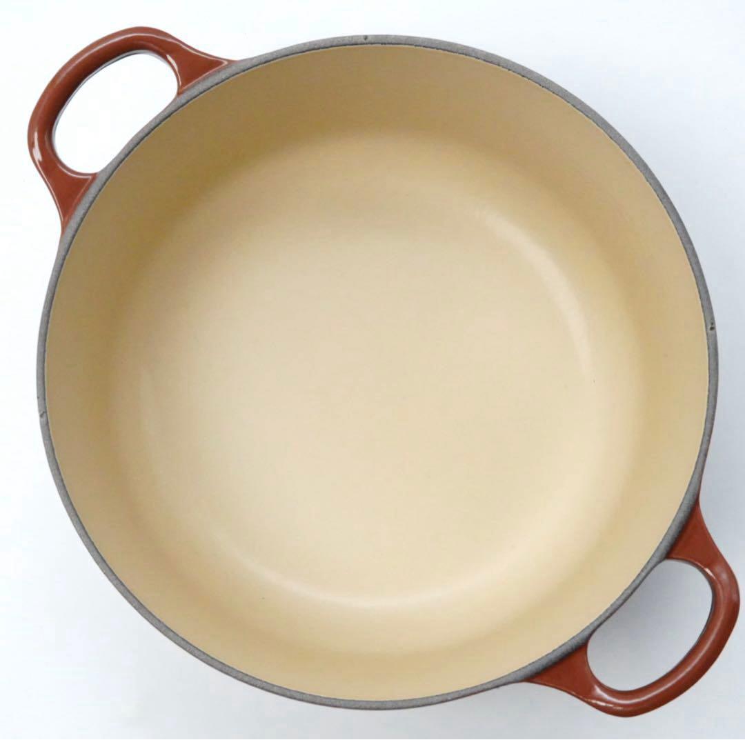 【美品】LE CREUSET　ココット ロンド チェスナット　20cm