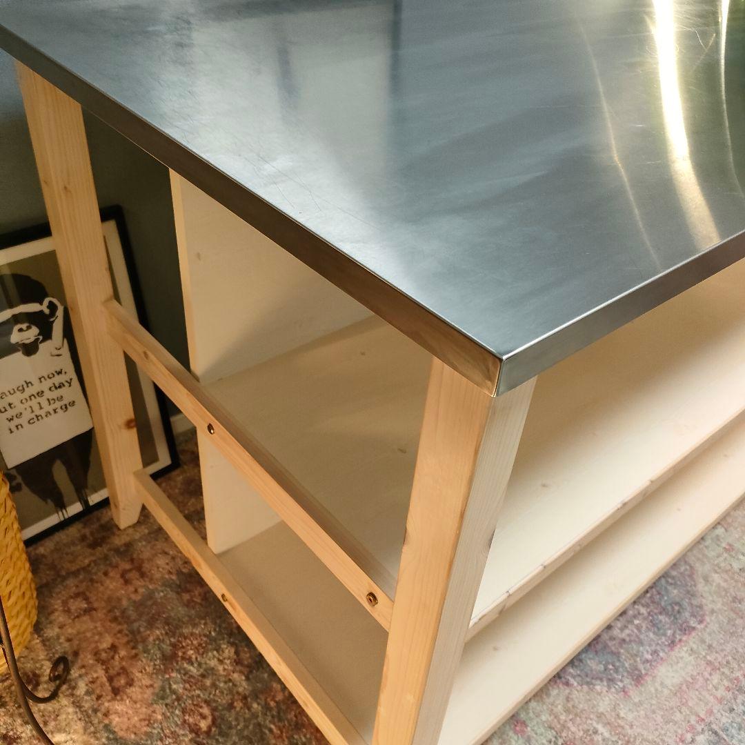 NITORI カウンターテーブル 作業台 シナモ120