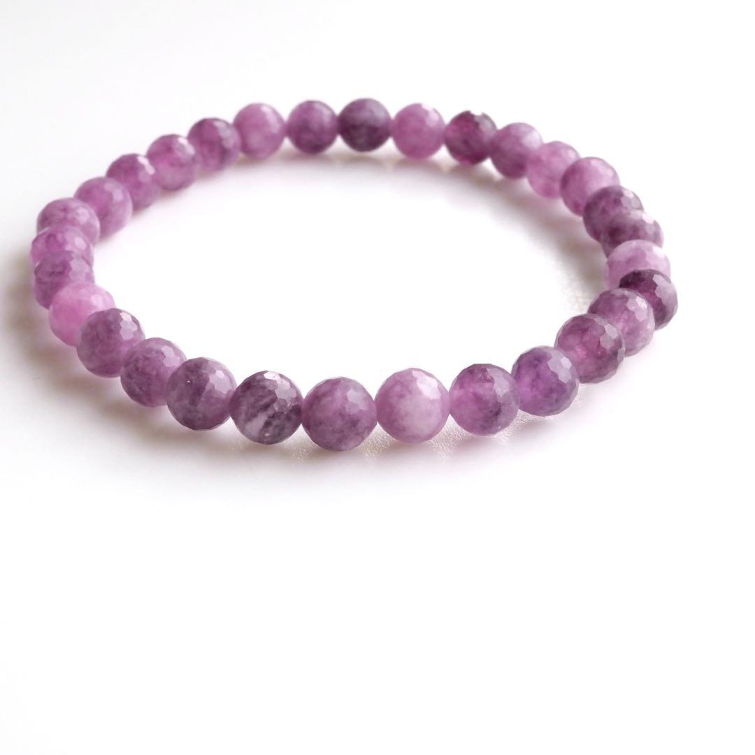 【blue.ks】天然琥珀バルティックアンバーのゴムブレスレット