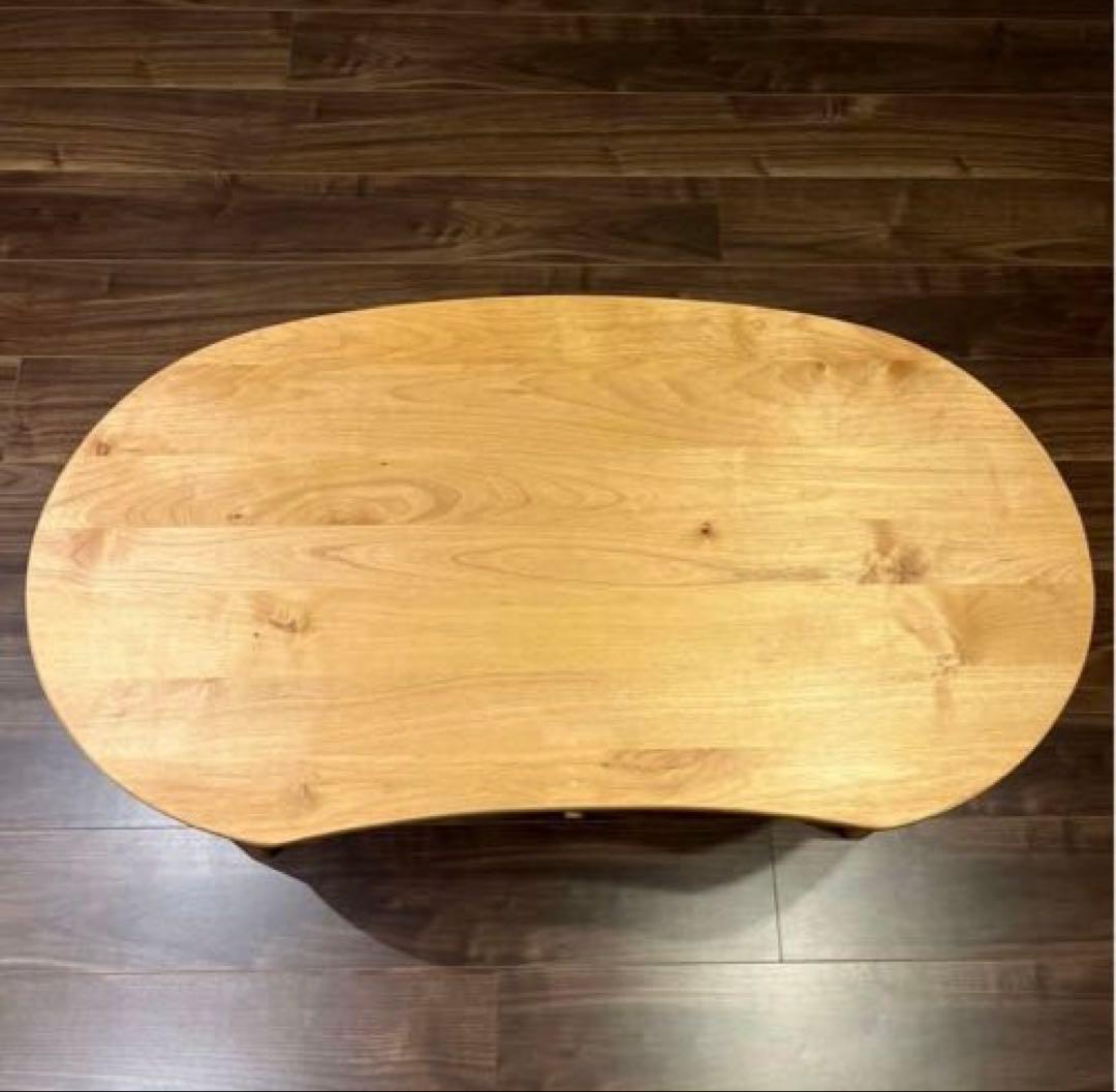 天然木アルダー材をつかった引出し付きコンパクトリビングローテーブル