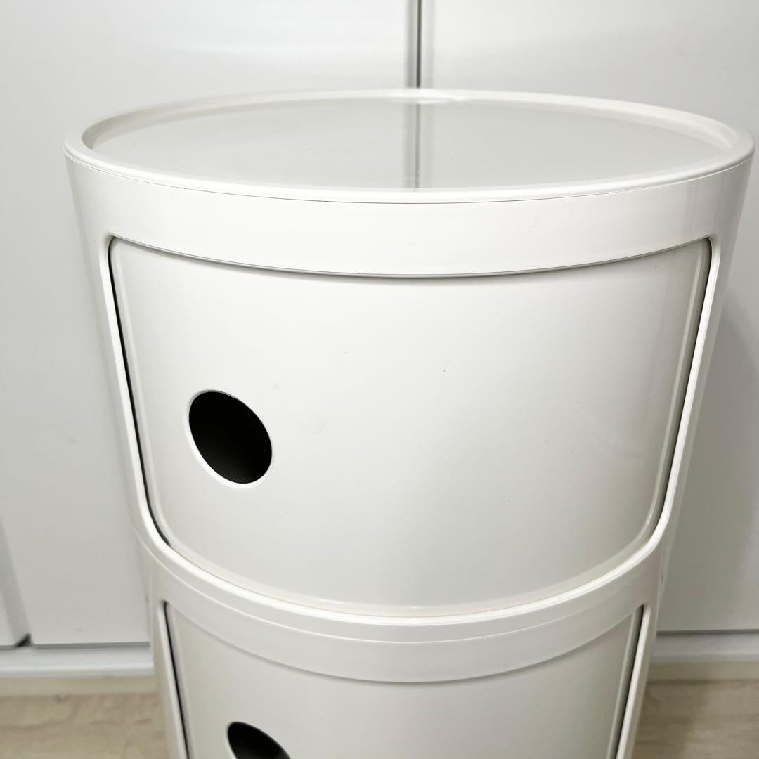 【正規品】美品 Kartell コンポニビリ ホワイト3段