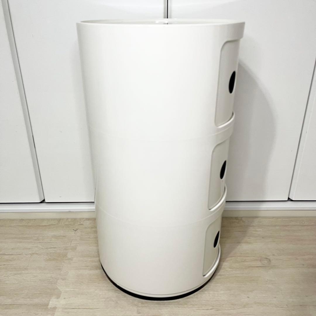 【正規品】美品 Kartell コンポニビリ ホワイト3段