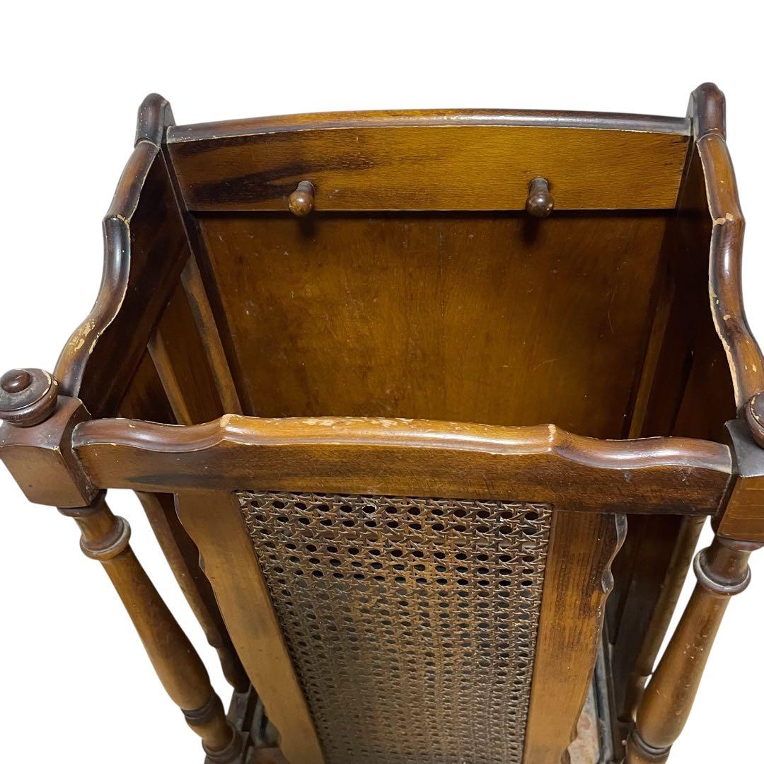 カリモク家具 karimoku コロニアル アンブレラスタンド 傘立て 籐張り