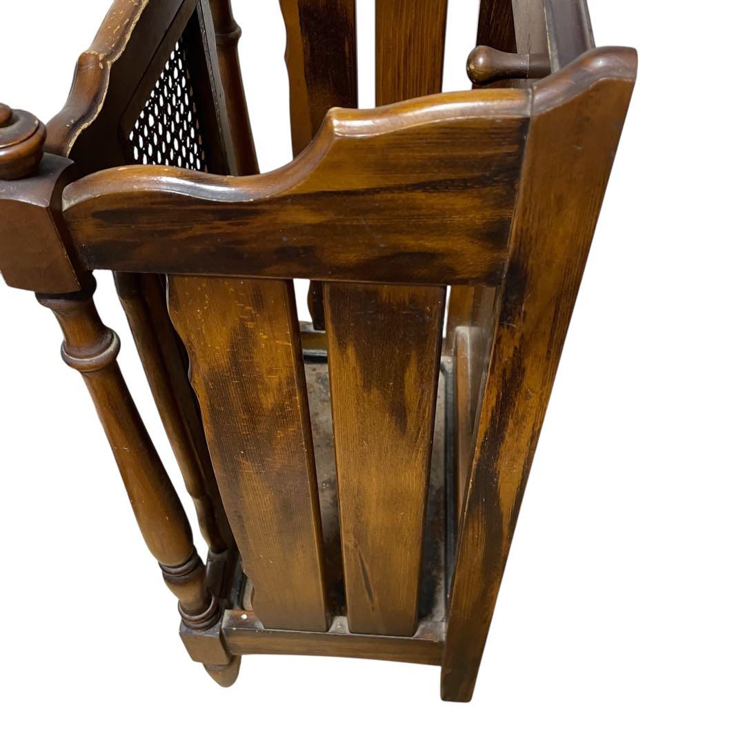 カリモク家具 karimoku コロニアル アンブレラスタンド 傘立て 籐張り