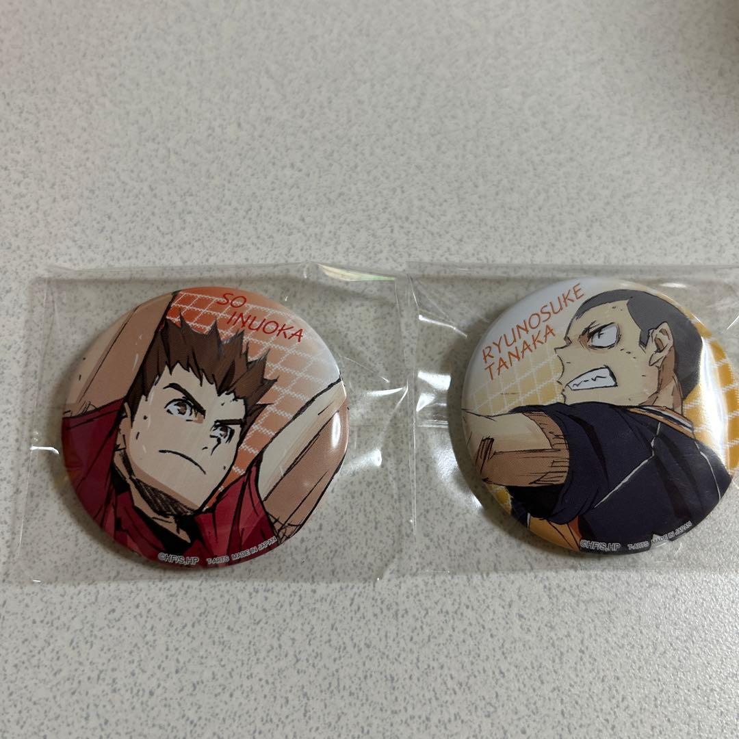 ハイキュー 犬岡走 田中龍之介 缶バッジ 缶バッジセット - メルカリ