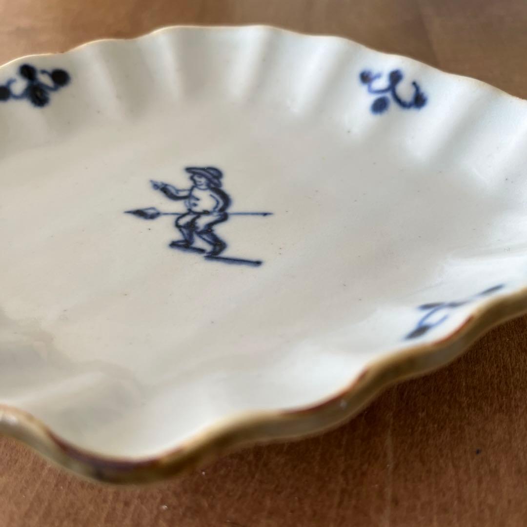 村田森 染付デルフト輪花ひし形皿 - メルカリ