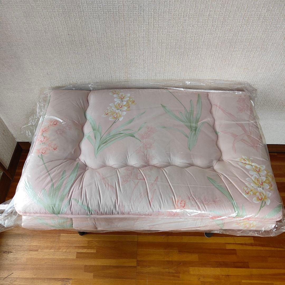 羊毛 キャメル混 硬綿 敷布団 シングル