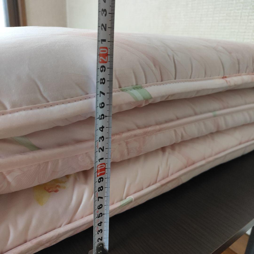 羊毛 キャメル混 硬綿 敷布団 シングル