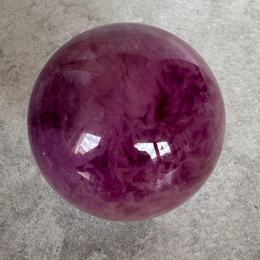 シルキーフローライト　スフィア　約58mm