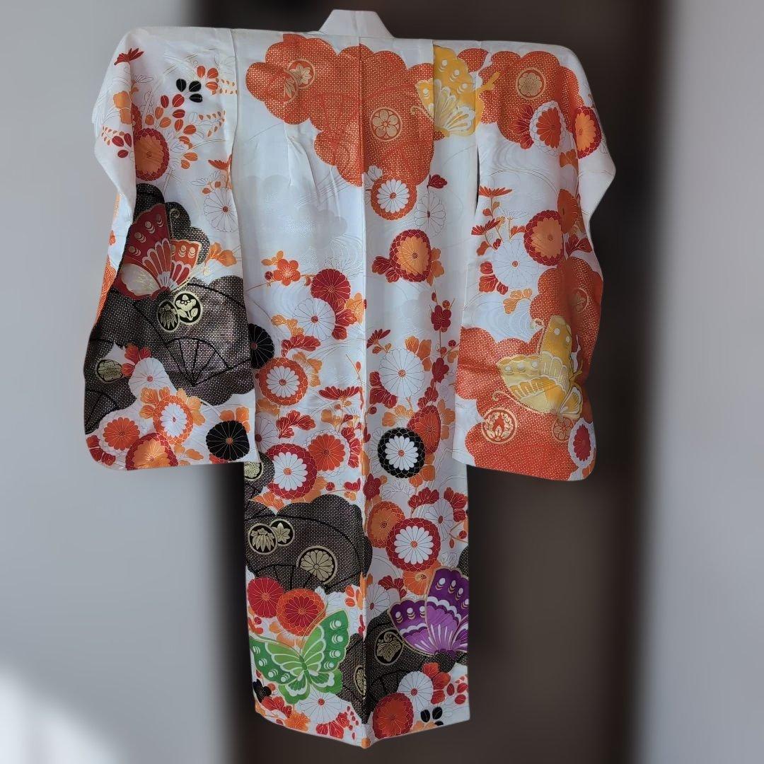 着物 長襦袢 七五三 足袋 髪飾り 後板 前板 紐 セット