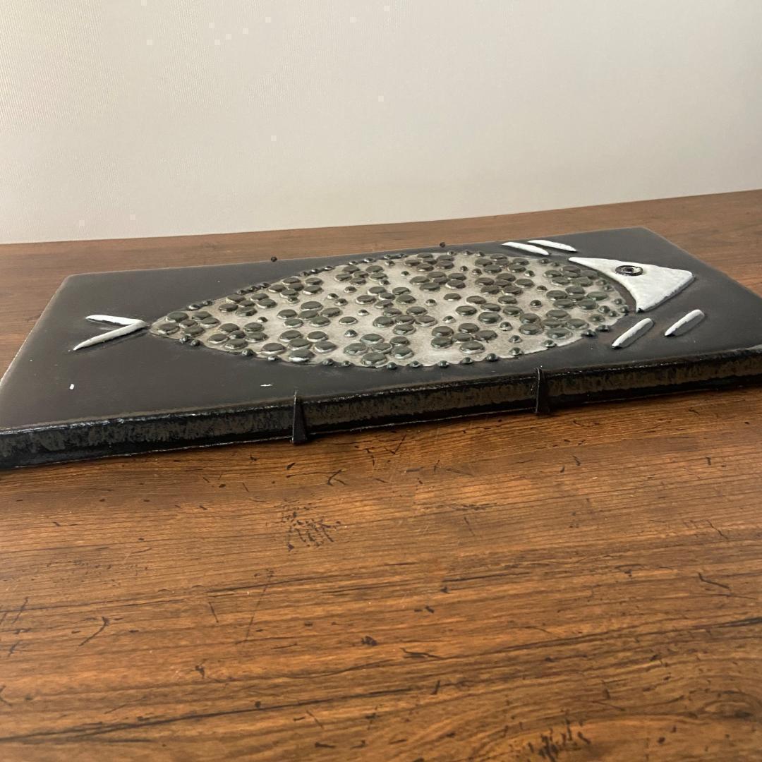 ◇極希少◇ Sylvia Leuchovius シルヴィア ビンテージ 陶板 魚