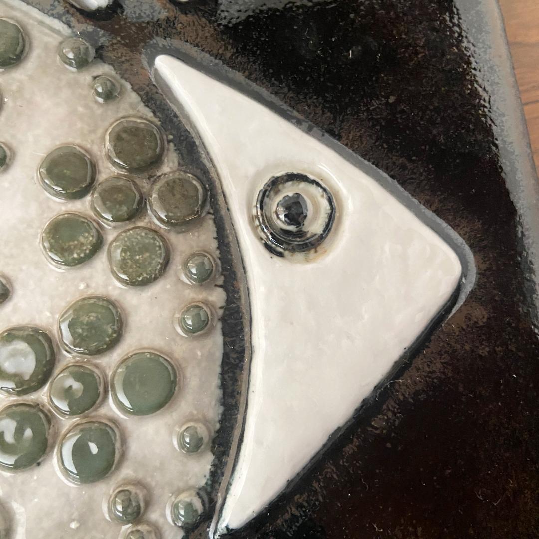 ◇極希少◇ Sylvia Leuchovius シルヴィア ビンテージ 陶板 魚