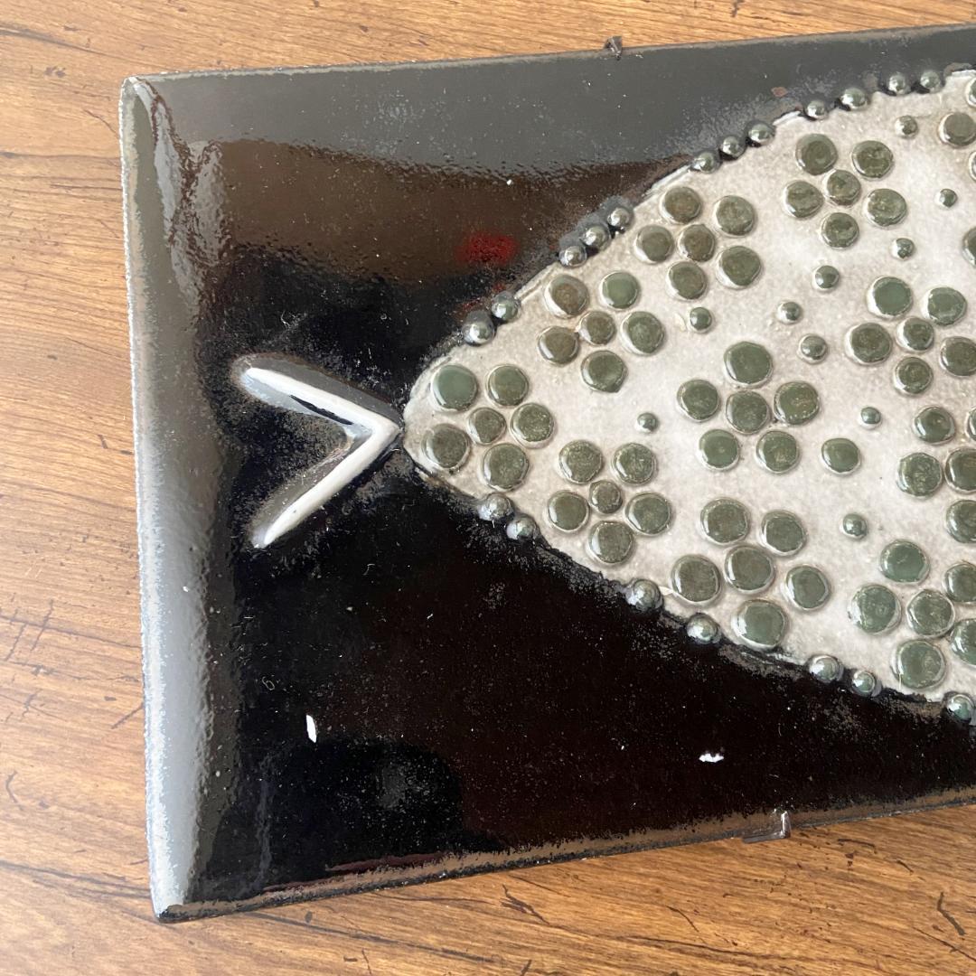 ◇極希少◇ Sylvia Leuchovius シルヴィア ビンテージ 陶板 魚