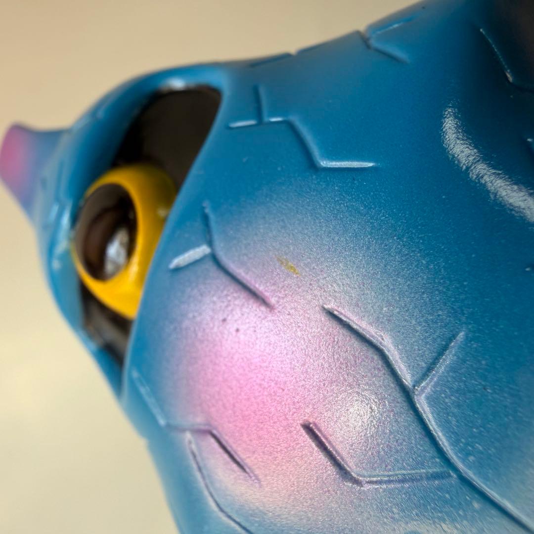 リアルヘッド　ミュータントビガロ　ミニ　ソフビ　フィギュア　青