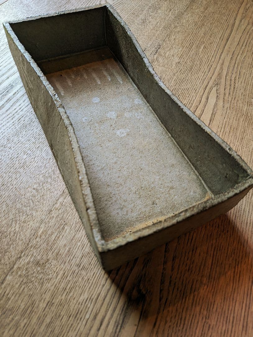 信楽焼 長方形大鉢 水垣力