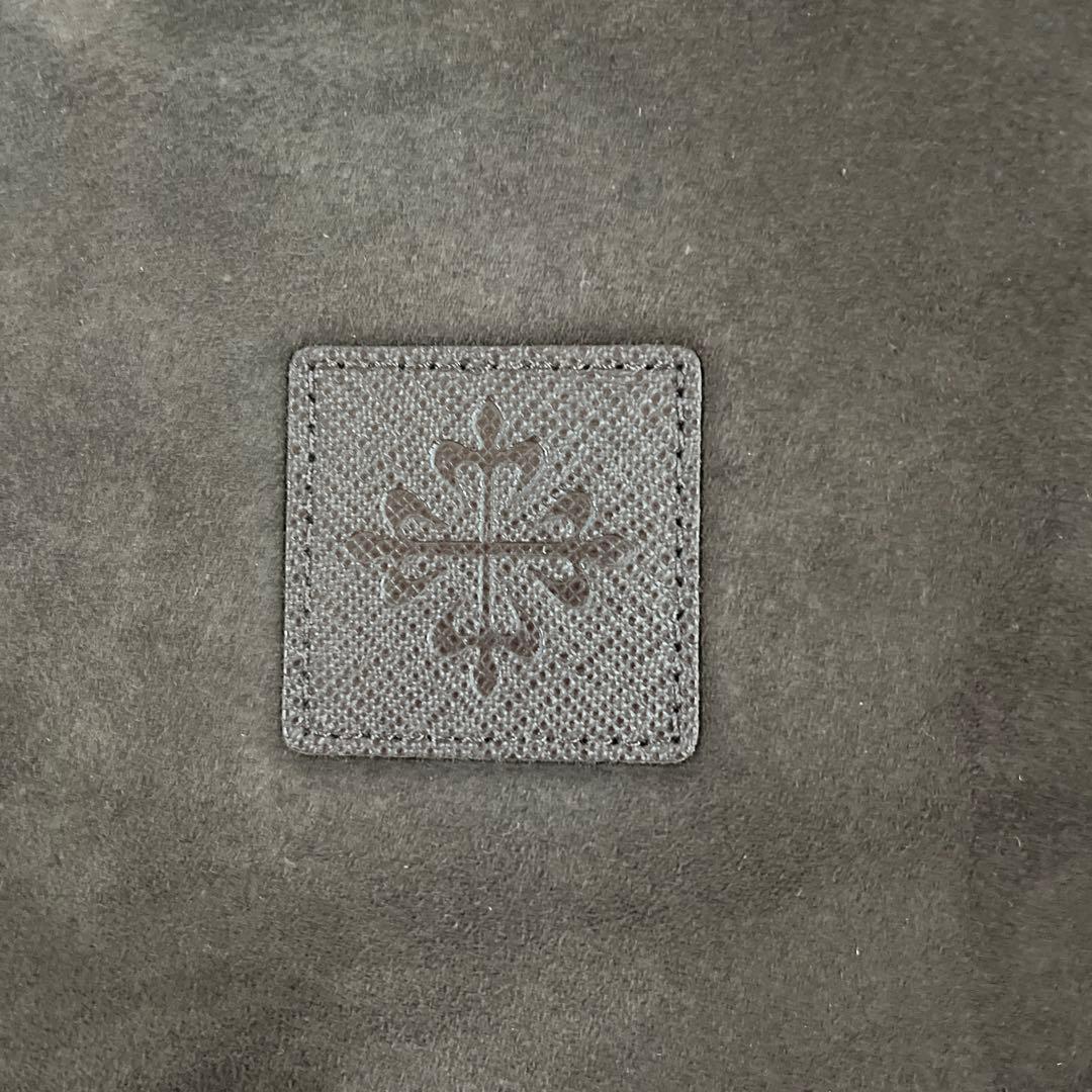 パテックフィリップ ダークブラウン レザー スエード インテリアトレイ