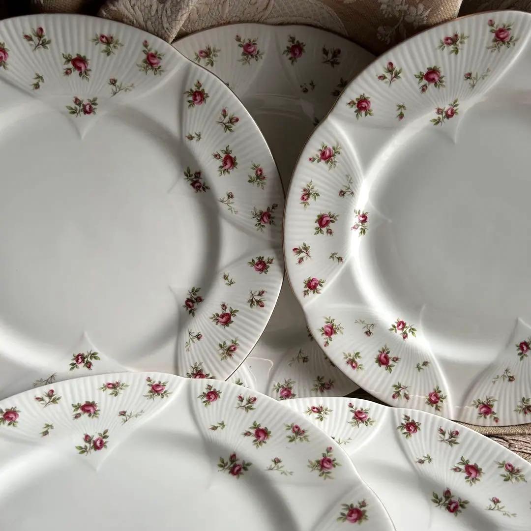 英国製  Rosalie 可憐な花びら ディナー皿5枚