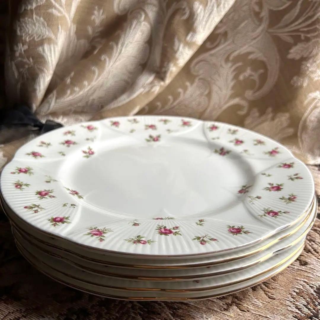 英国製  Rosalie 可憐な花びら ディナー皿5枚