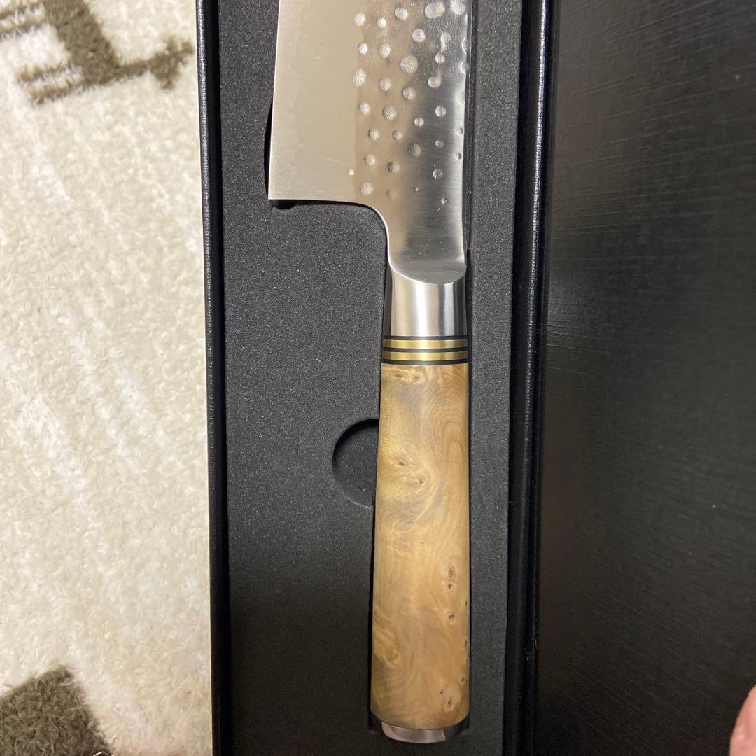 佐治武士 福井越前刃物 三徳包丁 刃渡18cm カリン柄 - メルカリ