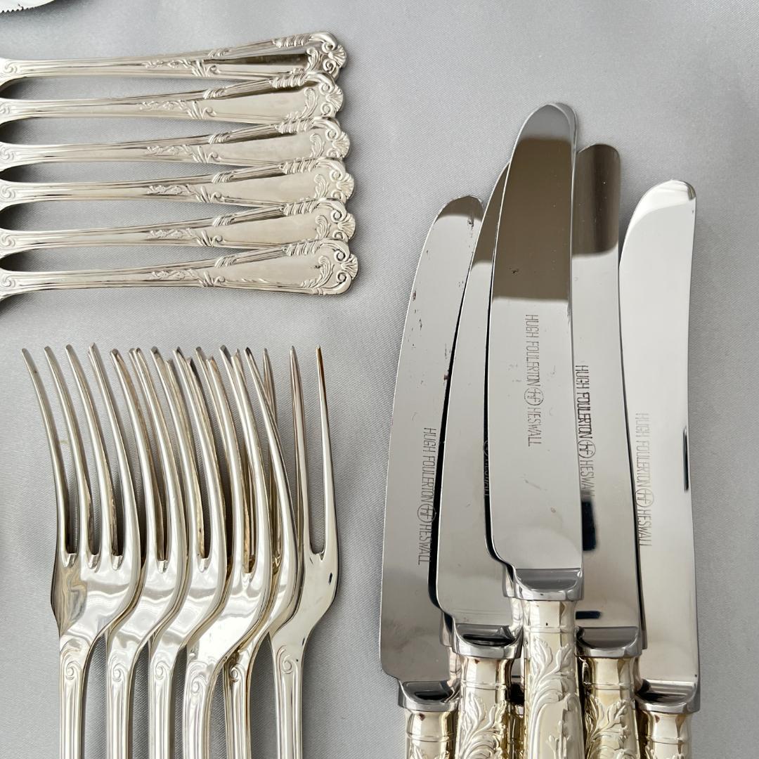 【Hugh Foulerton】デザートセット 6名用31本組 サーバー付