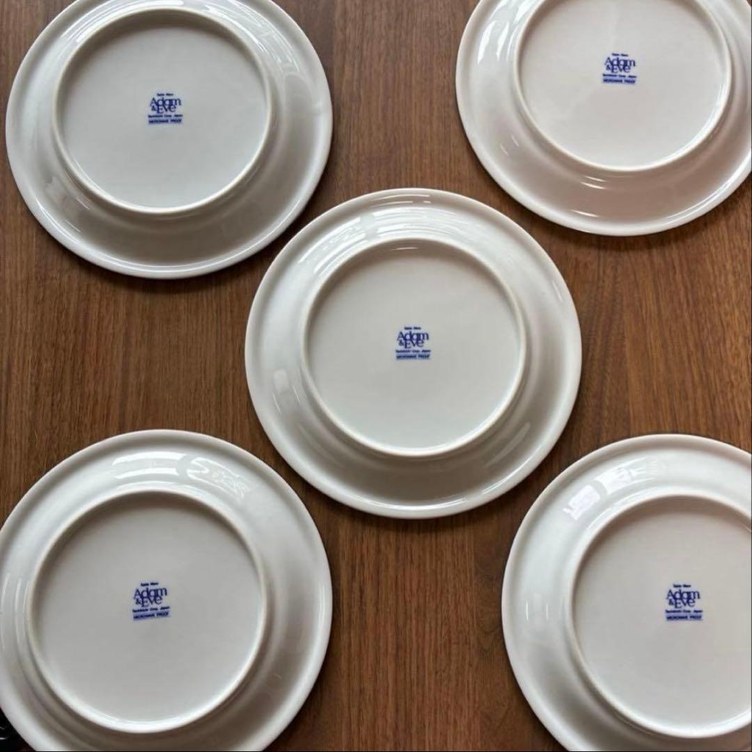 たち吉Adam&Eveアダム&イブ 平皿5枚セット（約19.5cm） - メルカリ