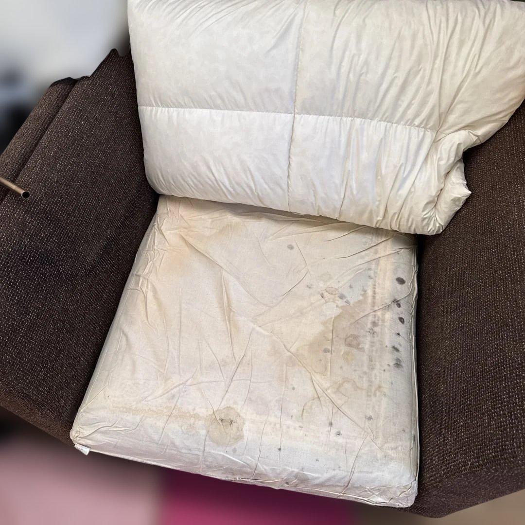 arflexブラウン 1人掛けソファ マットレス付き