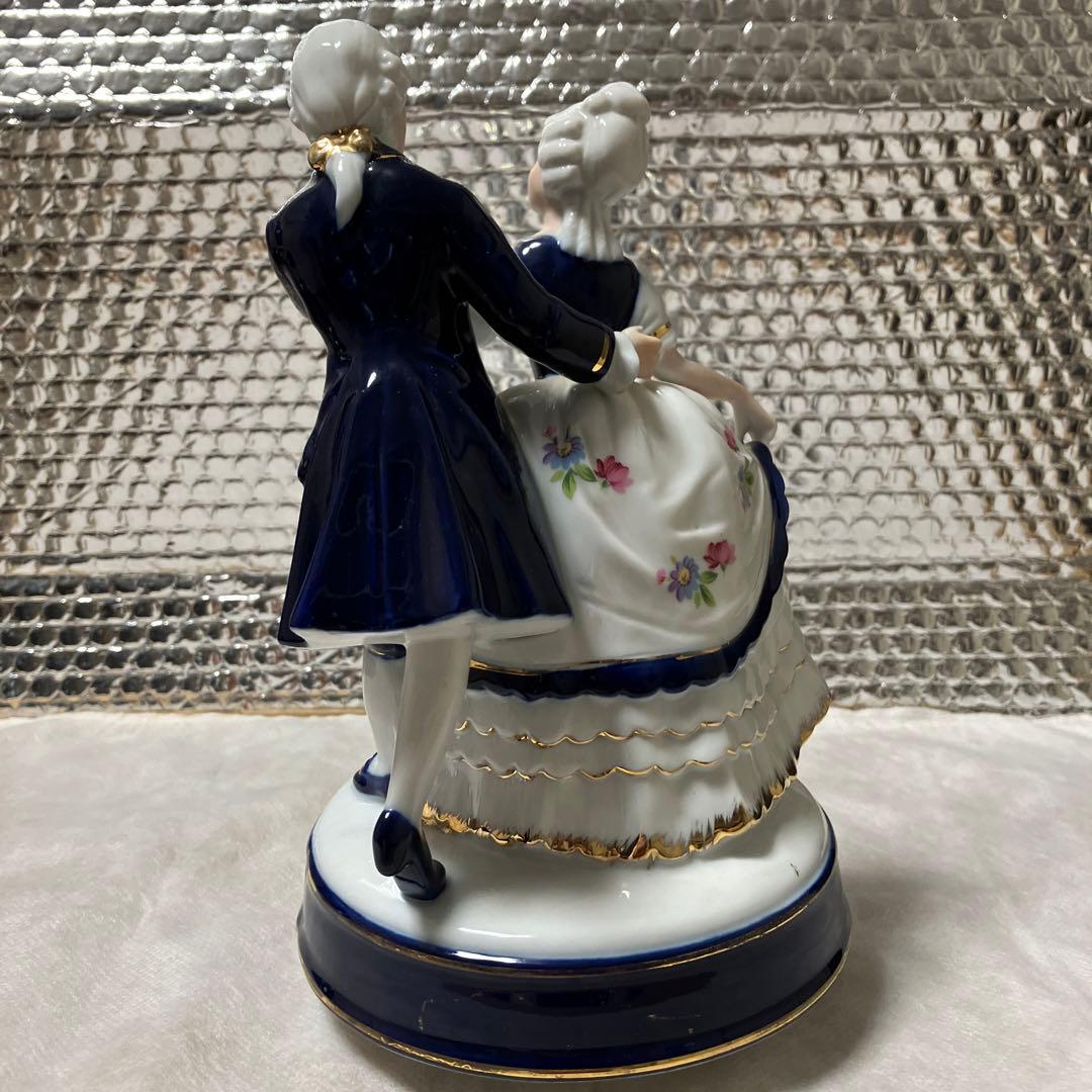 新品・美品❣️希少KATO KOGEIアンティーク・リアドロ風踊る陶器人形・日本製