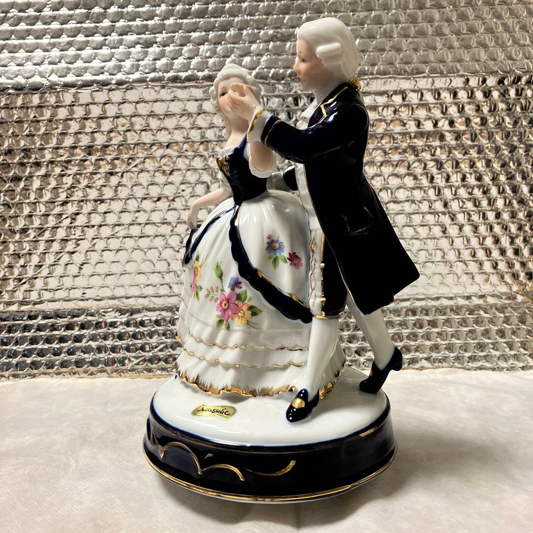 新品・美品❣️希少KATO KOGEIアンティーク・リアドロ風踊る陶器人形・日本製