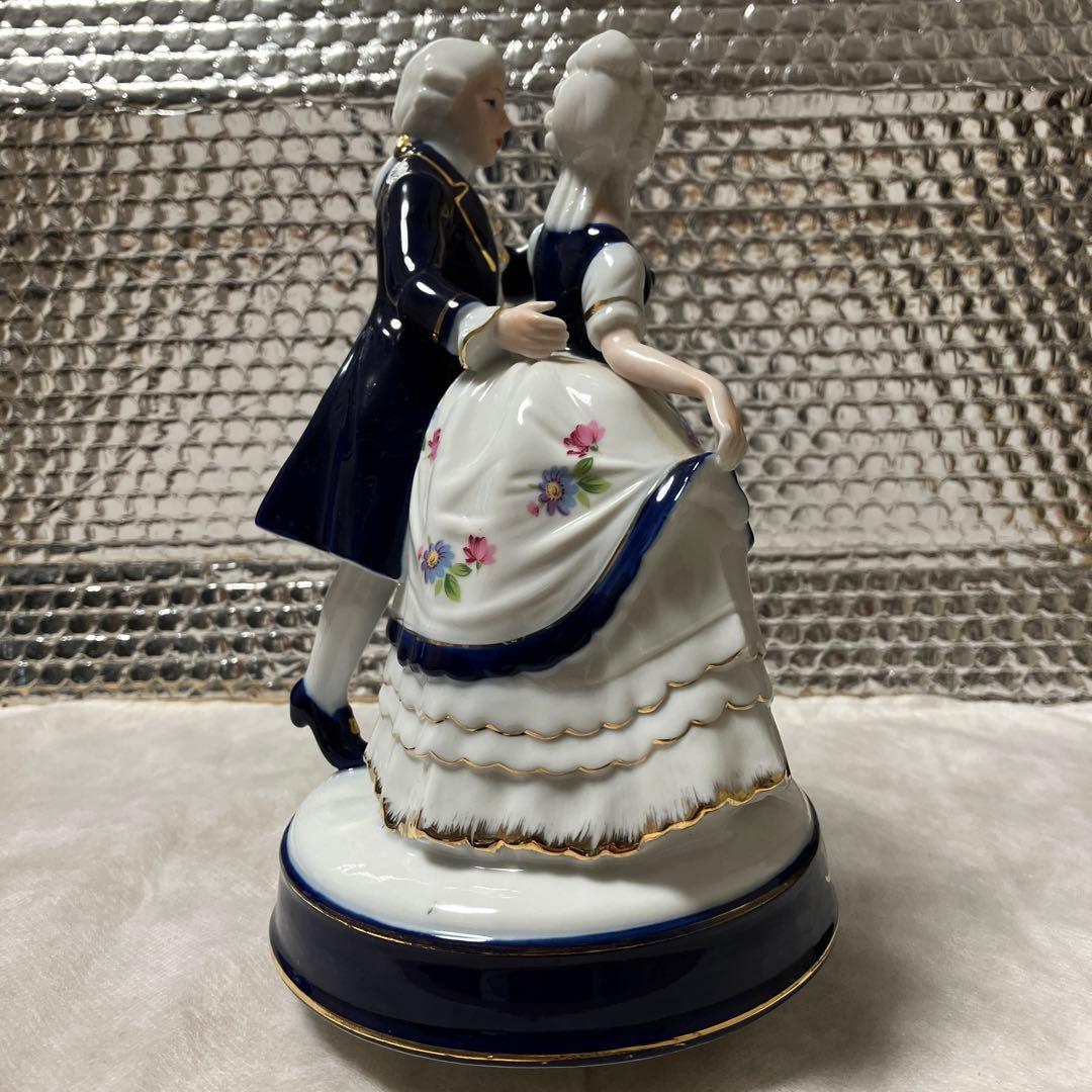 新品・美品❣️希少KATO KOGEIアンティーク・リアドロ風踊る陶器人形・日本製