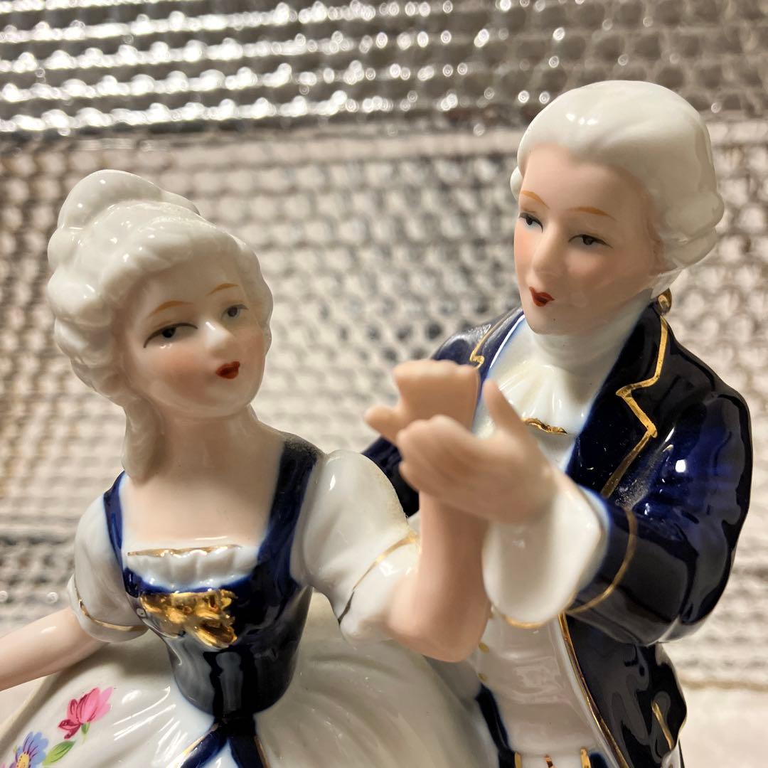 新品・美品❣️希少KATO KOGEIアンティーク・リアドロ風踊る陶器人形・日本製