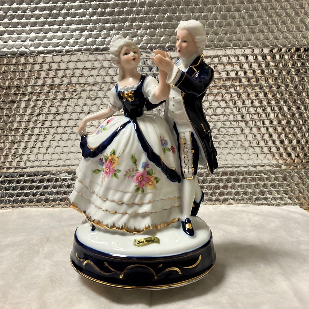 新品・美品❣️希少KATO KOGEIアンティーク・リアドロ風踊る陶器人形・日本製