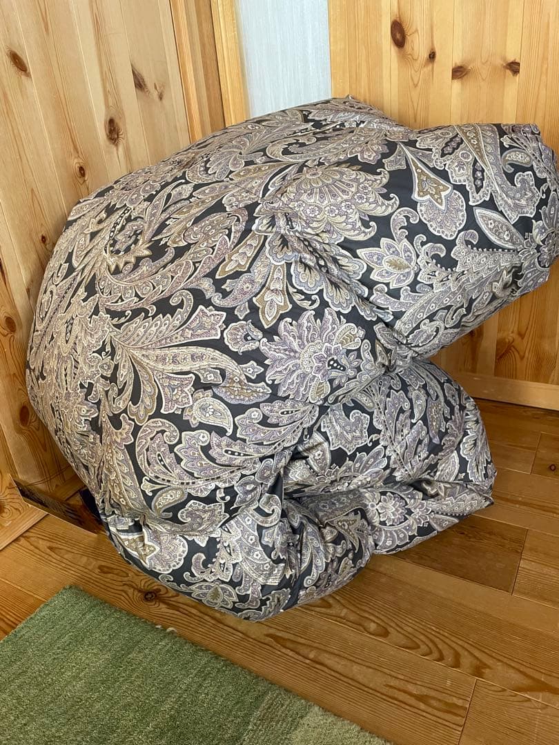 新品【羽毛布団(ポーランド産マザーグース)】 極寒地仕様　1.3kg ブルー