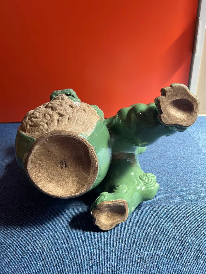 939 九谷焼 玉乗り獅子 魔除け 置物 時代物 - メルカリ